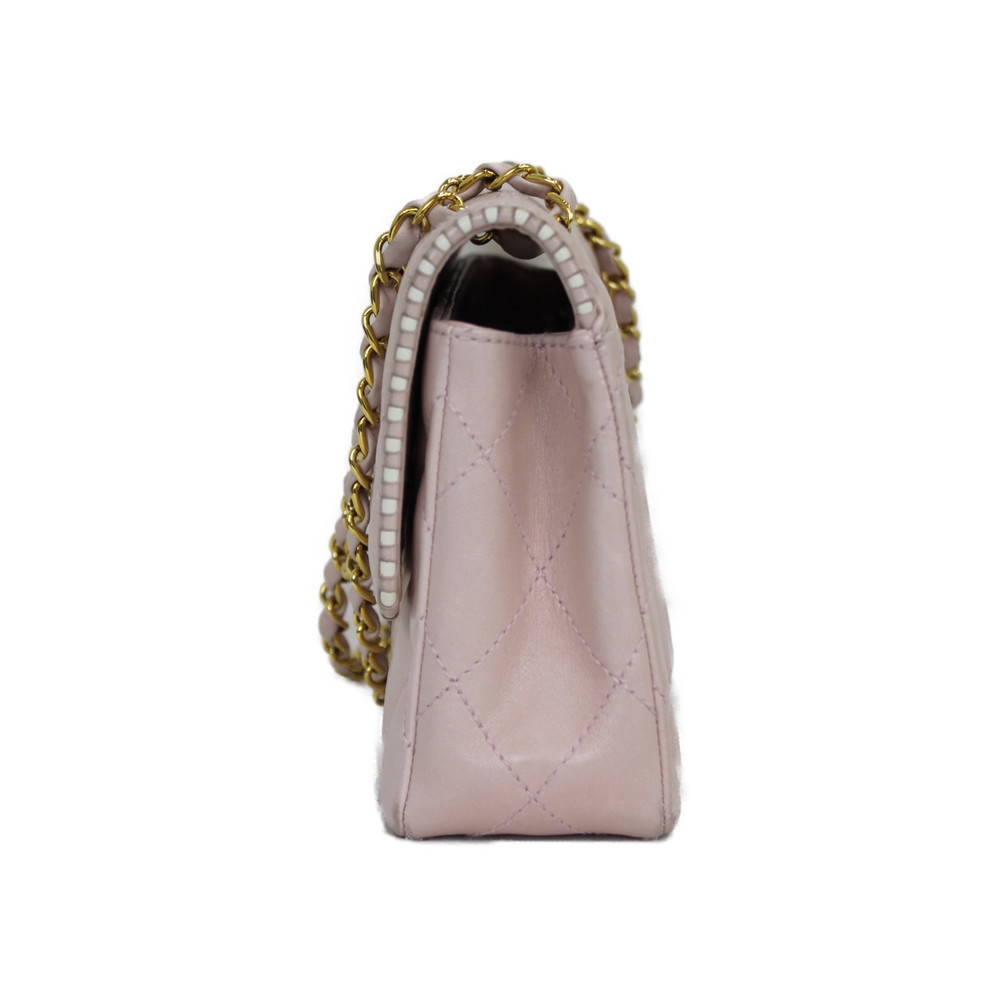 Chanel Pink Bag Lambskin Shoulder Chain